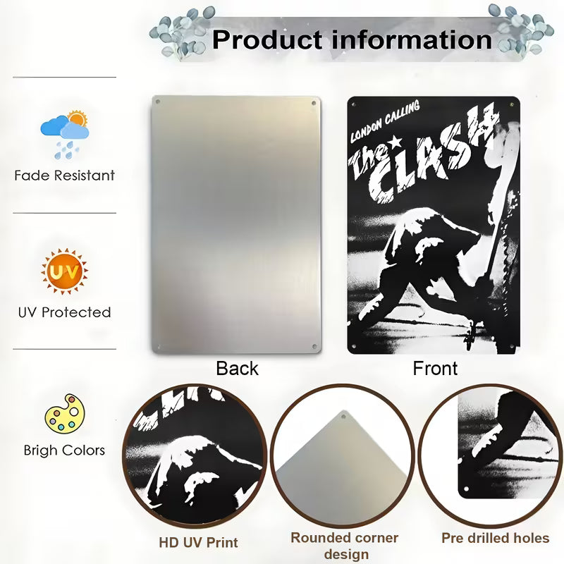Clash London Calling Aluminum Wall Art
