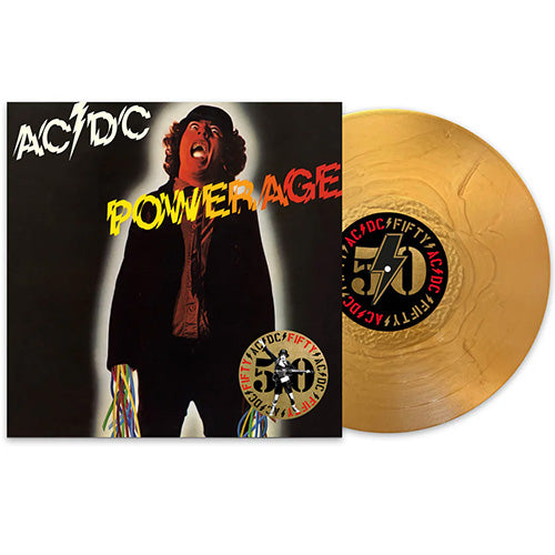 AC/DC - Powerage (50th Anniversary) Gold Color Vinyl Record
