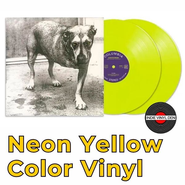 Alice in Chains - Neon Yellow Vinyl Record *
