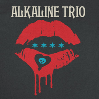 Alkaline Trio Riot Fest Lips Front Black T-Shirt - Indie Vinyl Den