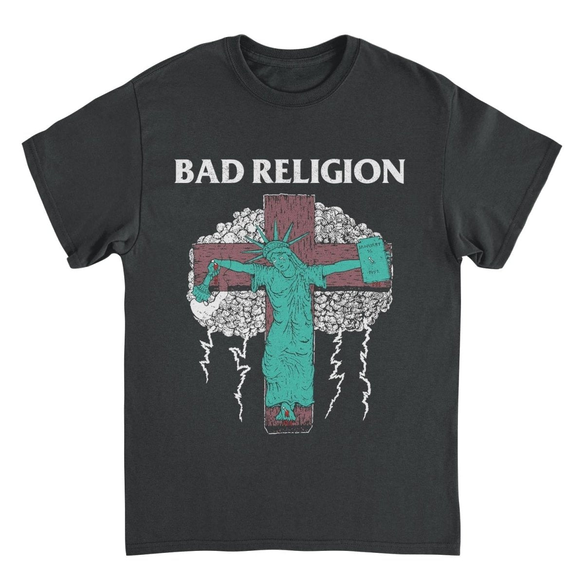 Bad Religion Liberty 91 Tour Black T-Shirt - Indie Vinyl Den