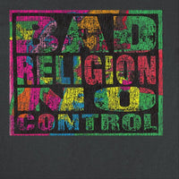 Bad Religion No Control Distress Black T-Shirt - Indie Vinyl Den
