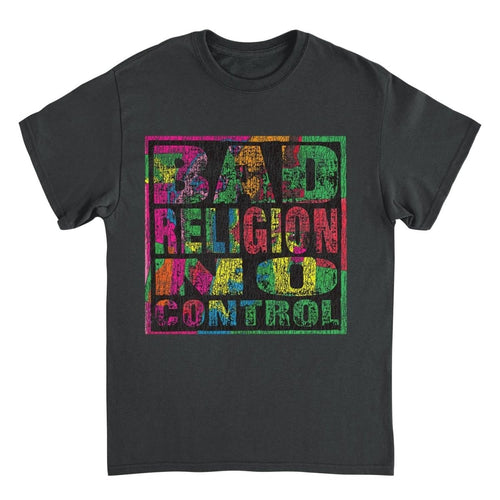 Bad Religion No Control Distress Black T-Shirt - Indie Vinyl Den