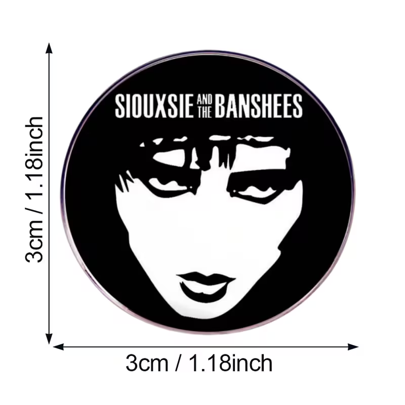 Siouxsie and the Banshees Face Round - Enamel Pin