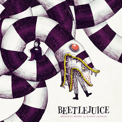 Danny Elfman – Beetlejuice Soundtrack – Farb-Vinyl-Schallplatte „Beetlejuice Swirl“.
