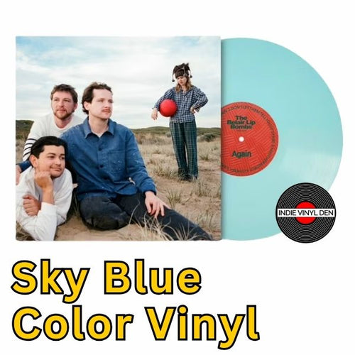 Belair Lip Bombs - Again - Sky Blue Color Vinyl Record