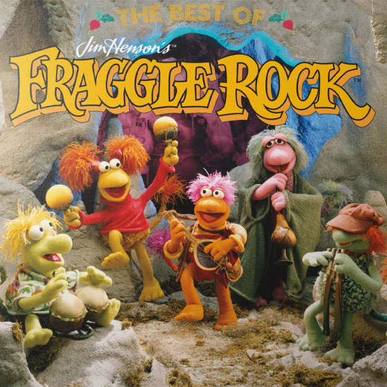 Best Of Jim Henson's Fraggle Rock - Yellow & Green Split Color Vinyl Record RARE