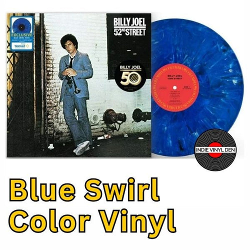 Billy Joel - 52nd Street - Blue Swirl Vinyl Color Record