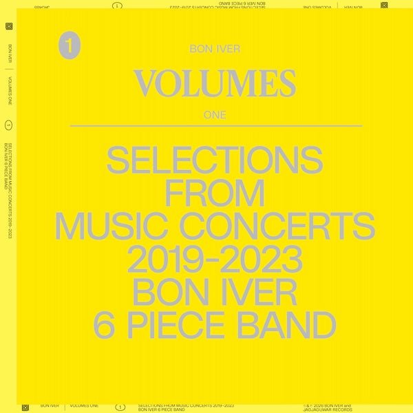 Bon Iver - VOLUMES: ONE "SELECTIONS FROM MUSIC CONCERTS ...”  Vinyl Record