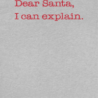 Christmas T-Shirt - Dear Santa I Can Explain - Indie Vinyl Den