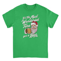Christmas T-Shirt - It's The Most Wonderful Time for a Beer - Indie Vinyl Den