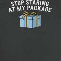 Christmas T-Shirt - Stop Staring at my Package - Indie Vinyl Den