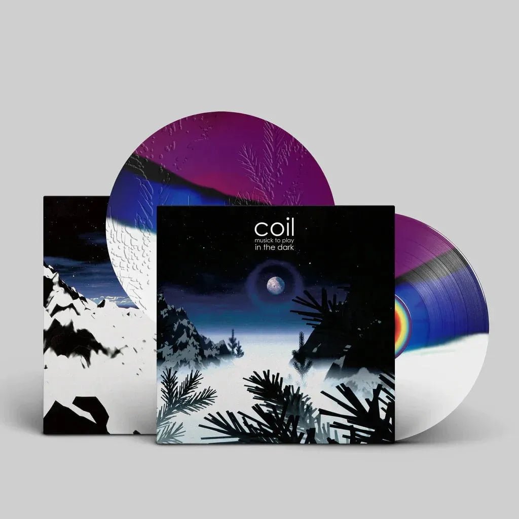 Coil - Musick To Play In The Dark - Purple Black Smash Color Vinyl 2LP - Indie Vinyl Den