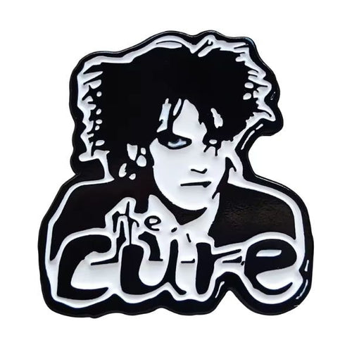 Cure Robert Smith Face 1 - Enamel Pin - Indie Vinyl Den