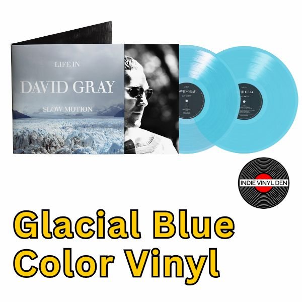 David Gray Life in Slow Motion (Deluxe 20th Anniversary) Glacial Blue Color Vinyl Record