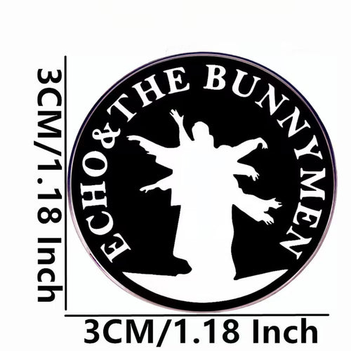 Echo & the Bunnymen Round - Enamel Pin