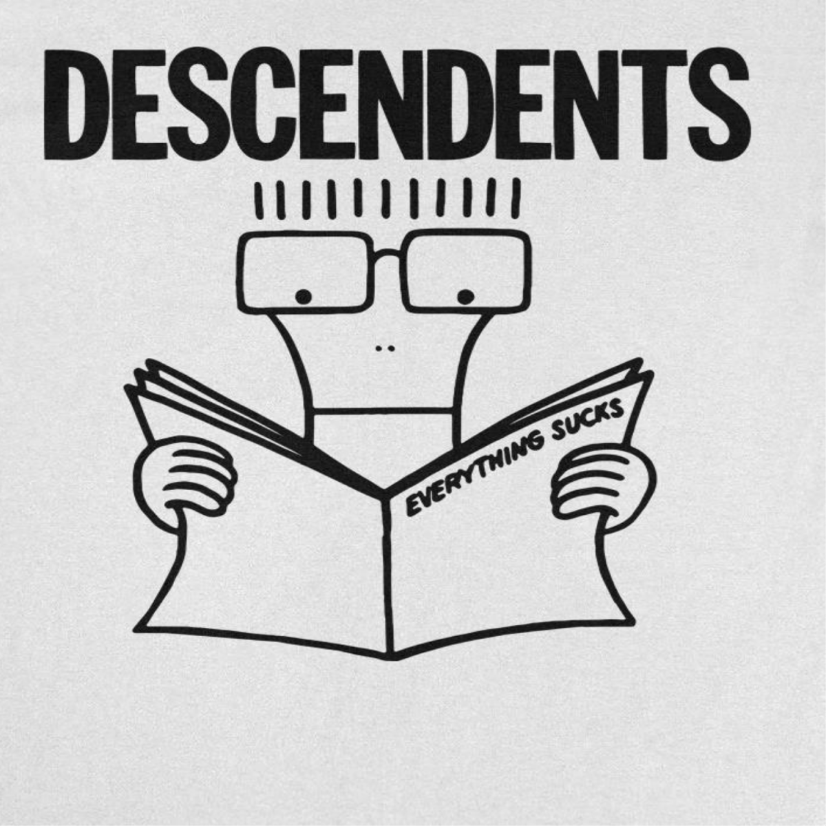 Descendents Everything Sucks 25 Front White T-Shirt - Indie Vinyl Den