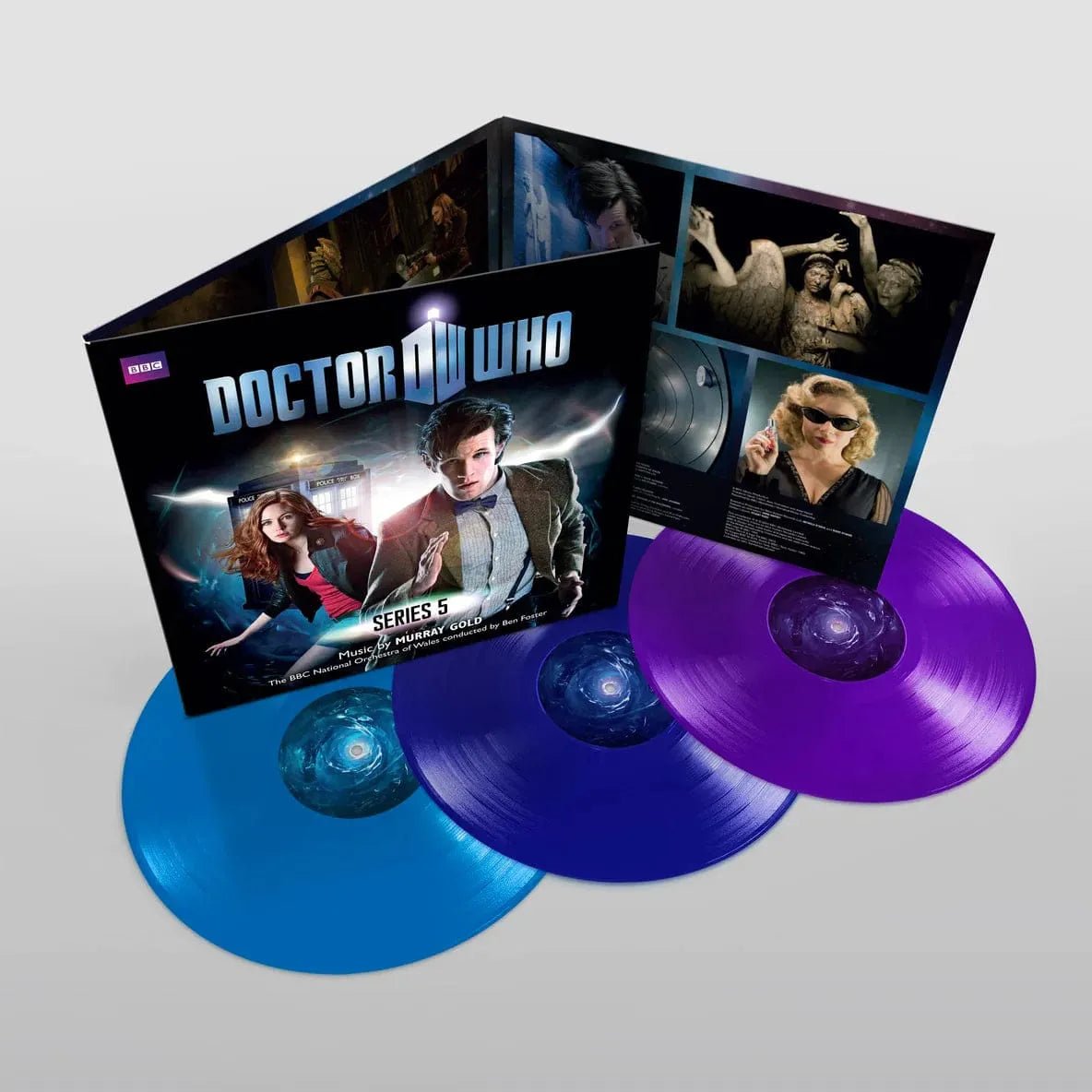 Doctor Who: Serie 5 - Banda sonora original de televisión - Disco de vinilo de color azul/violeta 2LP