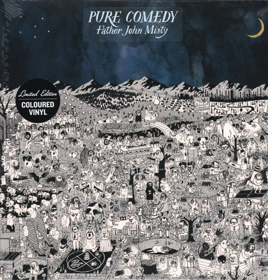 Father John Misty - Pure Comedy (10th Anniversary) - Blue & White Corona Color Vinyl