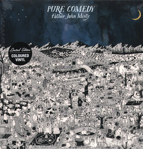 Father John Misty - Pure Comedy (10th Anniversary) - Blue & White Corona Color Vinyl