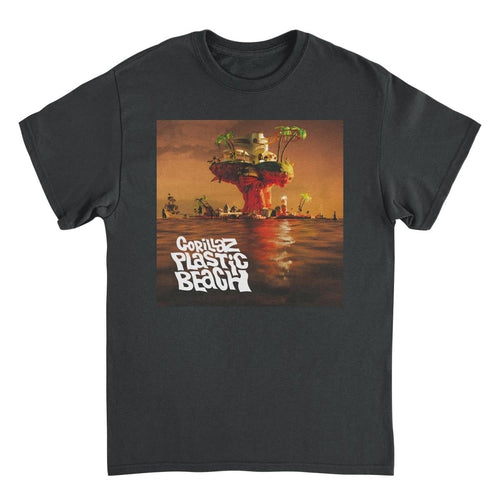 GORILLAZ Plastic Beach Artwork T-Shirt - Indie Vinyl Den