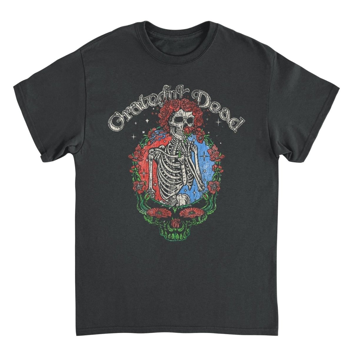 Grateful Dead Floral Stealie T-Shirt - Indie Vinyl Den
