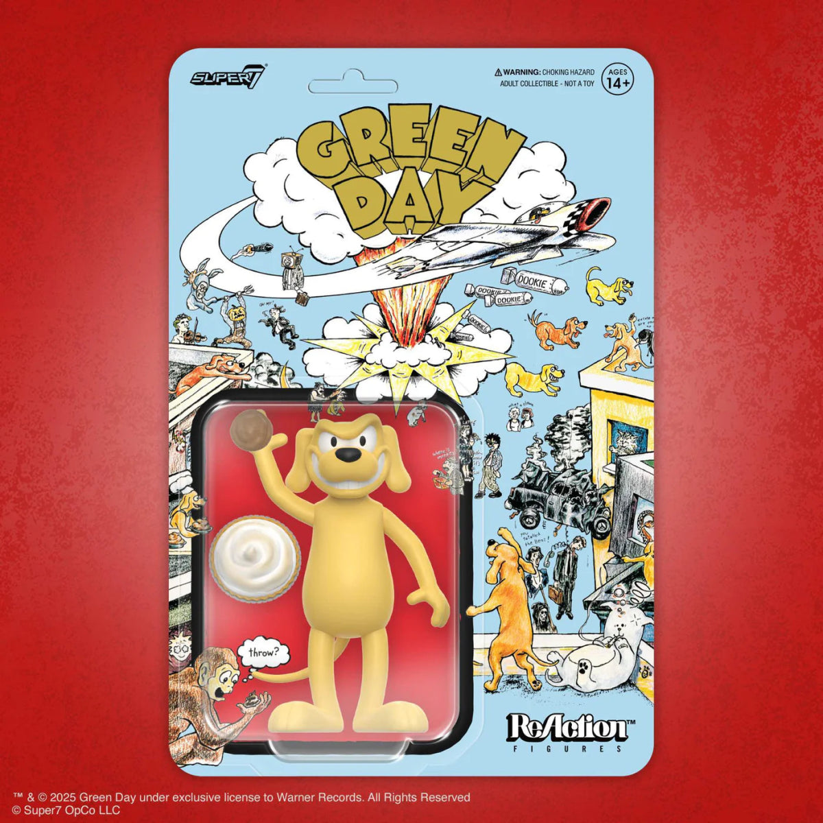 GREEN DAY ReAction Figures Dookie Dog Action Figure - Super7 - Indie Vinyl Den