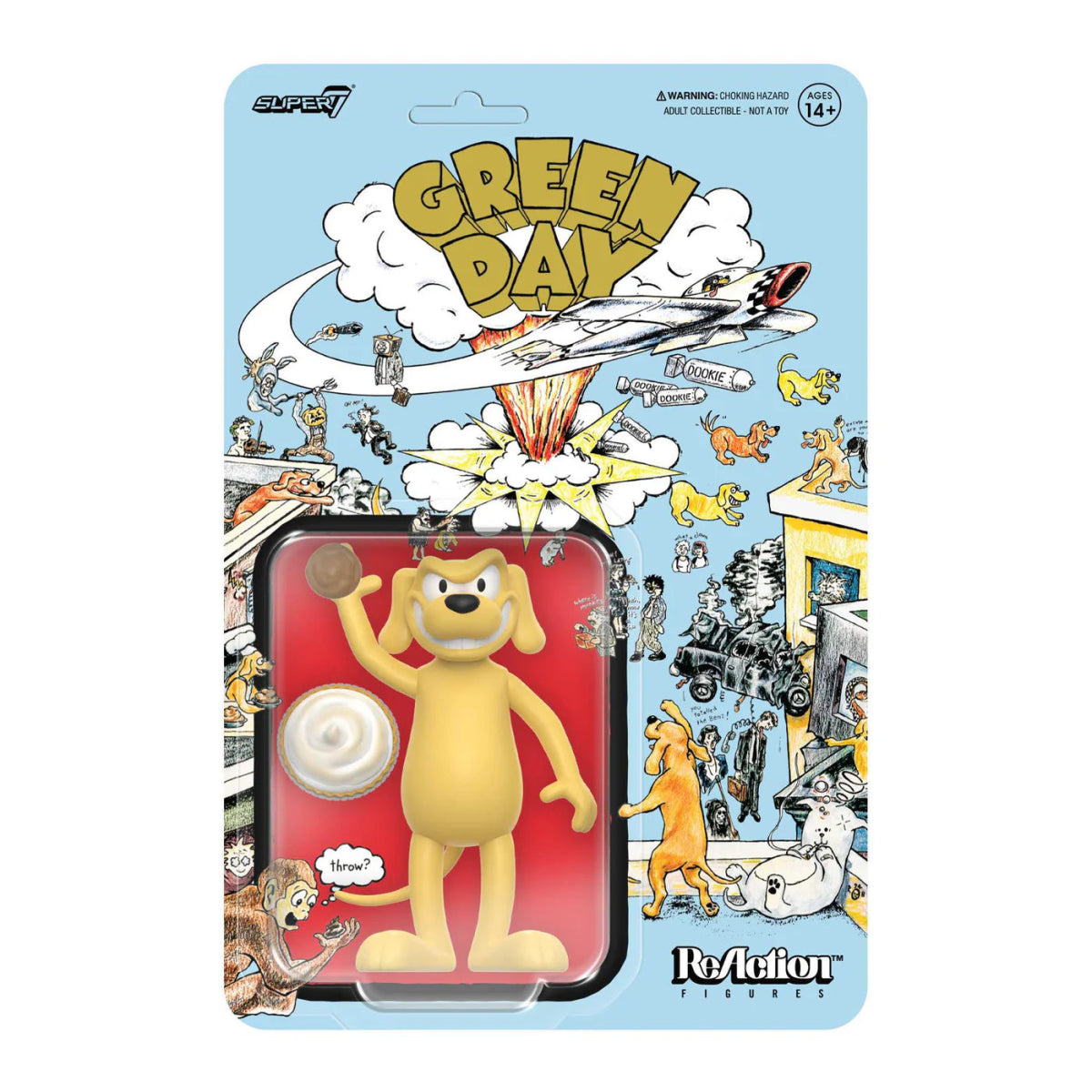 GREEN DAY ReAction Figures  Dookie Dog Action Figure - Super7
