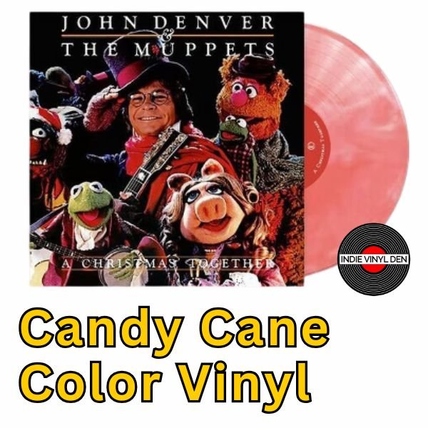 John Denver & The Muppets - A Christmas Together - Candy Cane Color Vinyl Record