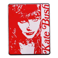 Kate Bush Red/White Rectangle - Enamel Pin - Indie Vinyl Den