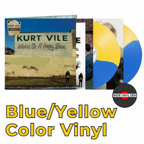 Kurt Vile- Wakin On A Pretty Daze - Blue/Yellow Split Color 2LP Vinyl