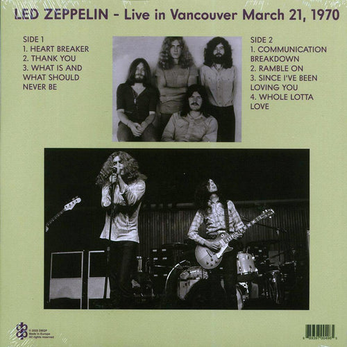 Led Zeppelin - Mudslide: Live In Vancouver 3/21/70 - Vinyl Record