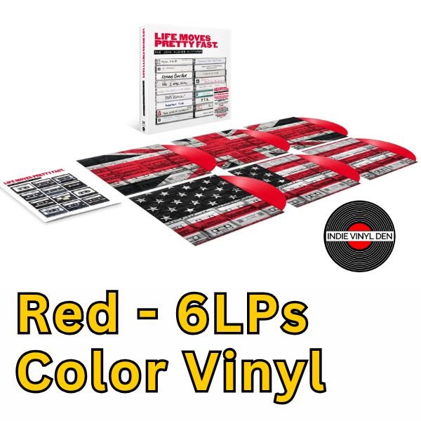 Life Moves Pretty Fast: The John Hughes Mixtapes - Var. Artists- Red Color Vinyl 6LP Box Set Import