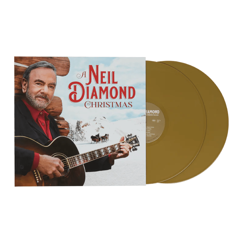 Neil Diamond A Neil Diamond Christmas Gold Color 2LP Vinyl Record