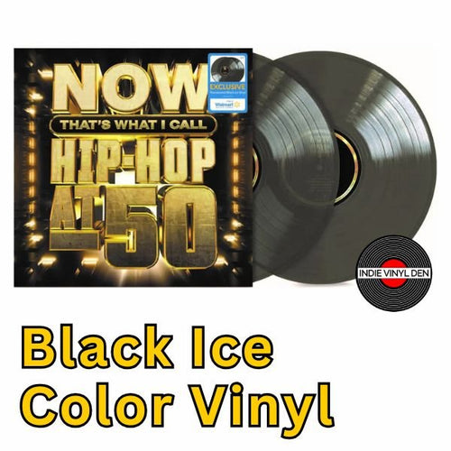 NOW Hip-Hop At 50 - Various Artists -Translucent Black Ice Color Vinyl Record