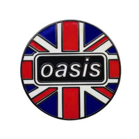 Oasis Union Jack Round - Enamel Pin