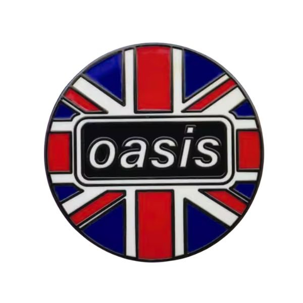 Oasis Union Jack Round - Enamel Pin