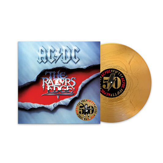 AC/DC - The Razors Edge (50th Anniversary)- GOLD Color Vinyl Record