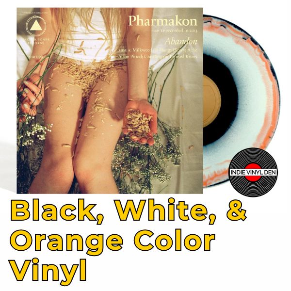 Pharmakon - Abandon (15 Year Edition) - Black, White & Orange Starburst Color Vinyl