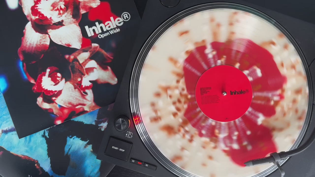 Inhaler - Open Wide - Orchid Red Splatter Color Vinyl Record