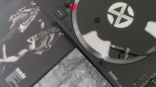 Suede - Antidepressants - ‘Broken’ Effect crystal Clear & Black Color Vinyl