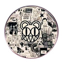 Radiohead Bear Newsprint Round - Enamel Pin - Indie Vinyl Den