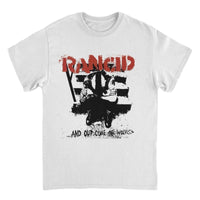 Rancid And Out Come the Wolves Artwork Black White T-Shirt - Indie Vinyl Den