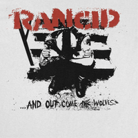 Rancid And Out Come the Wolves Artwork Black White T-Shirt - Indie Vinyl Den