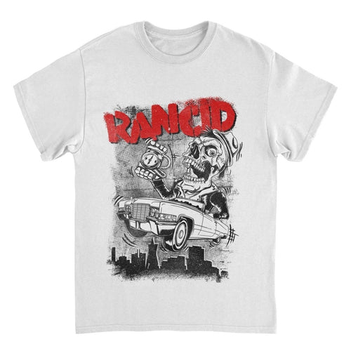Rancid Cadillac White T-Shirt - Indie Vinyl Den