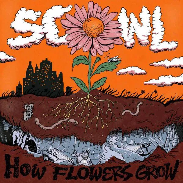 Scowl - How Flowers Grow - Cloudy Orange Crush Color Vinyl Record