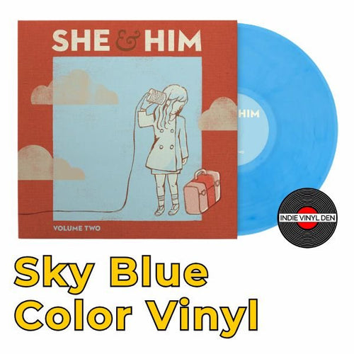She and Him - Volume Two - Sky Blue Color Vinyl Record