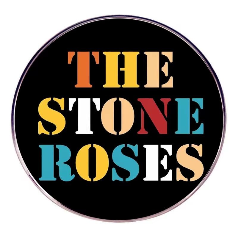 Stone Roses Logo Round - Enamel Pin – Indie Vinyl Den