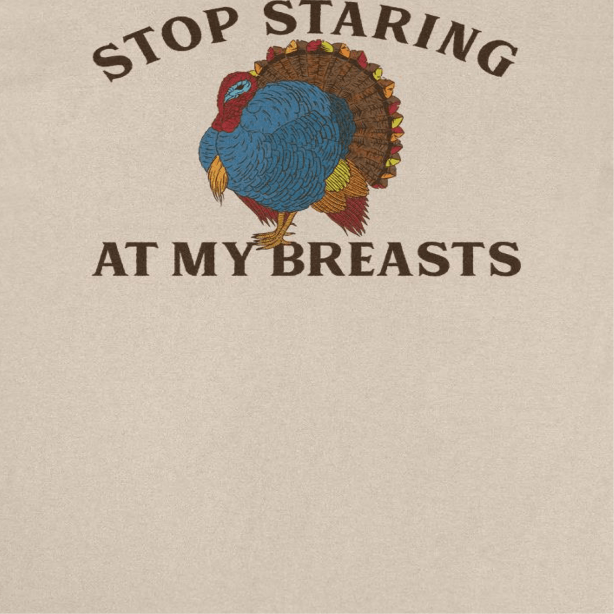 Thanksgiving T-Shirt - Stop Staring at my Breasts