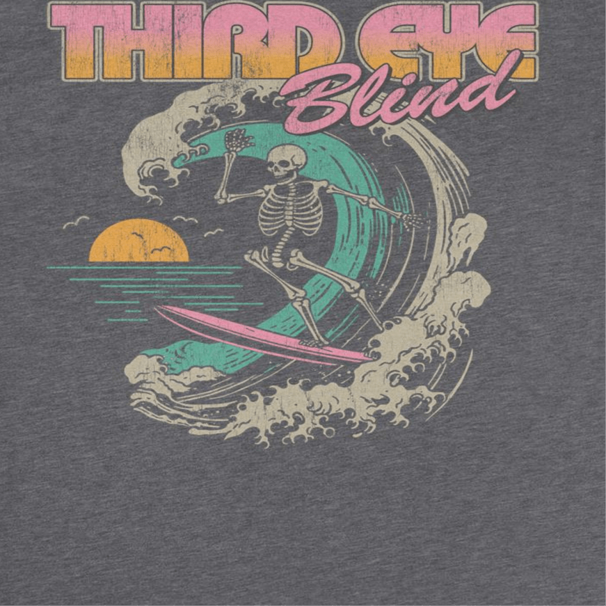 Third Eye Blind Surf Skeleton T-Shirt
